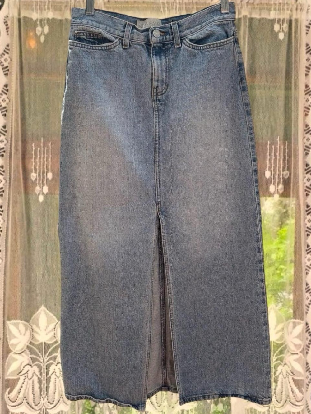 Denim Maxi Skirt